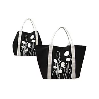 《La Libellue》防水帆布購物包-黑色(M)