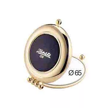 Janeke亞尼佳 義大利原裝進口 耀眼金黑面隨身鏡