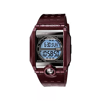 CASIO G-SHOCK 時尚焦點運動休閒錶(酒紅)