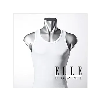 【ELLE HOMME】 時尚都會型男U領背心《超值3件組》_XL