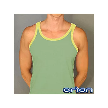 【ORION】運動滾邊素面背心(綠色)-L