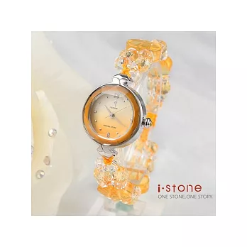 石頭記 招財系水晶腕錶-圓形 黃水晶