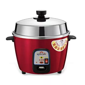 萬國牌6人份自動保溫電鍋 AQ-6S-紅色