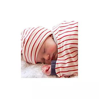紐西蘭Baby Love Merino 美麗諾羊毛嬰兒包巾/隨身被巾禮盒-草莓起司(含帽子)