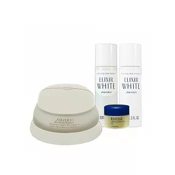 【原廠公司貨】SHISEIDO資生堂●百優精純乳霜 50ml+淨白肌密三件組