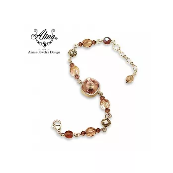 Alina -- 「閃亮之星」水晶手鍊-淡紫