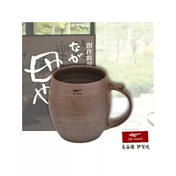 日本長谷園伊賀燒日式酒杯-酒桶型(大)