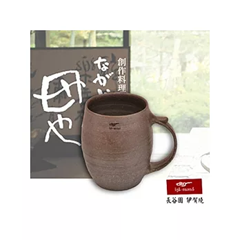 日本長谷園伊賀燒日式酒杯-酒桶型(小)