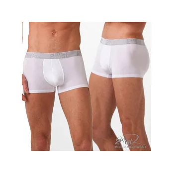 【2(x)ist】Modal雅痞風 合身四角褲(白色)_S