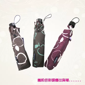 《昂貝拉》大蘋果防風骨遮光膠傘3色隨機出貨