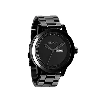 NIXON The SPUR 優雅伸展台晶鑽時尚腕錶(黑)