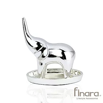 非洲風情-金屬電鍍餐環/首飾台-可愛小象