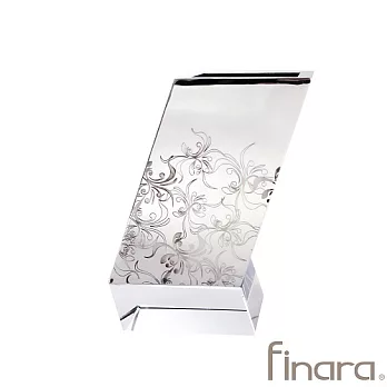 精品家飾/生活擺件-比薩斜塔水晶底座鏡面不銹鋼花瓶擺飾(小)