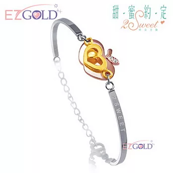 甜蜜約定金飾 ♥甜蜜滋味♥ 金加鋼手環