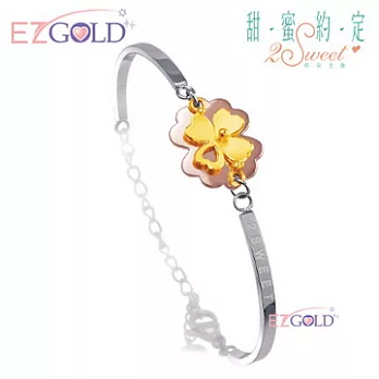 甜蜜約定金飾 ♥發現幸福♥ 金加鋼手環
