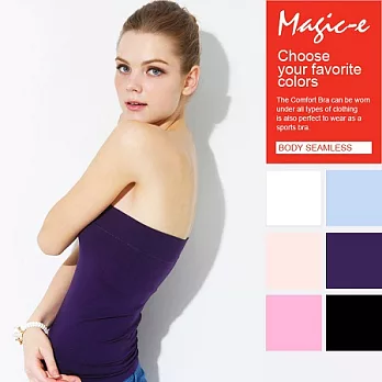 魔法e裳*W022-2【平口小可愛背心】無縫3D超彈力*小可愛和背心兩件式一體成型*舒適服貼*黑色