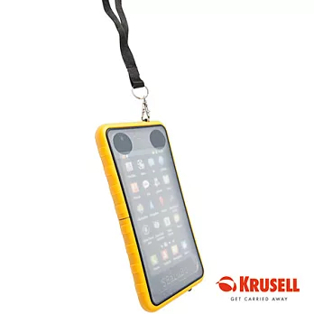 【瑞典KRUSELL】SEaLABox Waterproof Mobile Case XL 手機防水殼 IPX7/ 防雪防泥防塵防沙防水 for iPhone5黃色