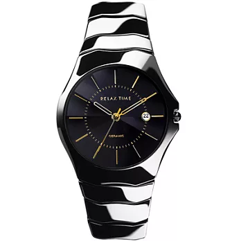 RELAX TIME 炫彩陶瓷系列經典腕錶金