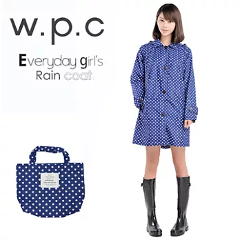 【w.p.c.】甜美水玉款。時尚雨衣/風衣(R1012)FREE亮藍