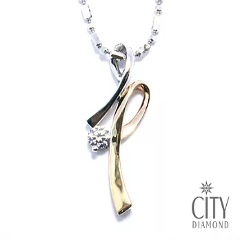 City Diamond『心符』K金項鍊(純白)