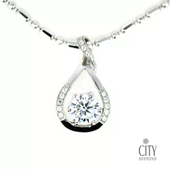 City Diamond『白色情謎』K金項鍊