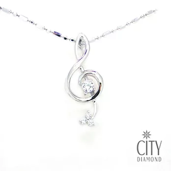 City Diamond『心戀音符』K金項鍊