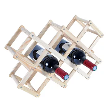 原木簡易紅酒架
