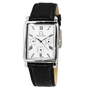 TITUS鐵達時 天長地久系列 名品標的都會腕錶(白-大)