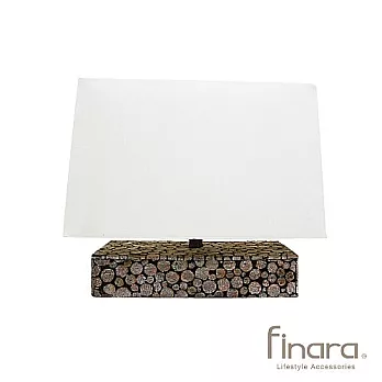 精品家飾/造型燈飾-仿木造型木輪桌燈(中) /檯燈