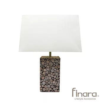 精品家飾/造型燈飾-仿木造型木輪桌燈(高) /檯燈