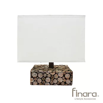 精品家飾/造型燈飾-仿木造型木輪桌燈(小) /檯燈