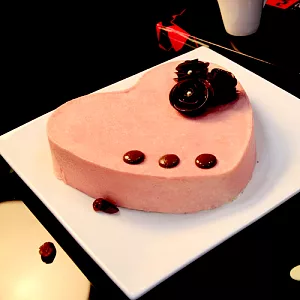 【D2惡魔蛋糕】蔓越莓珠寶白巧克慕斯(8吋)(含運)