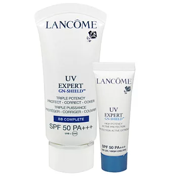 LANCOME蘭蔻 UV光透柔白BB霜30ml送隔離乳10ml-2013.05(#02)