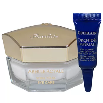 GUERLAIN嬌蘭 皇家蜂王乳拉提眼霜(15ml)送蘭鑽精萃再造眼唇素(2ml)-2013.08