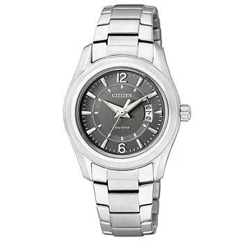 CITIZEN Eco-Drive 優雅華格納光動能時尚個性腕錶-銀灰-FE1010-57H公司貨