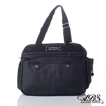 ABS愛貝斯 摩登復古 A4可入 中型商務肩背包 (典雅黑) 06-079