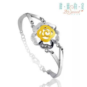甜蜜約定金飾 ♥瑰麗人生♥ 金加鋼手環