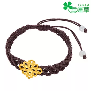 幸運草金飾 ♣慈恩♣ 黃金手環
