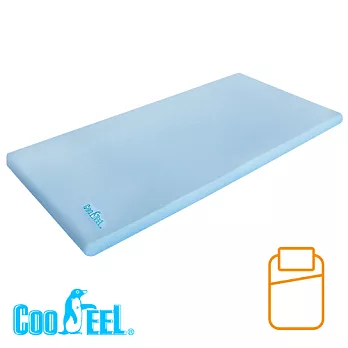 【CooFeel】台灣製造高級酷涼紗高密度記憶單人(加大)床墊5.08cm
