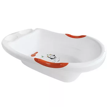 【貝比】歡樂企鵝幼兒浴盆/澡盆-橘色
