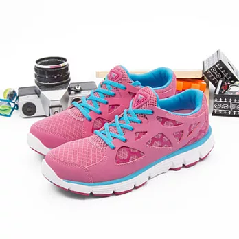 【女】 DIADORA 輕量慢跑鞋--台灣製造EASY RUN輕跑鞋 粉紅藍 839223粉紅藍