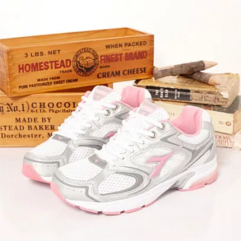 【女】 DIADORA 輕量 慢跑鞋 百搭入門款 白銀粉 789323白銀粉