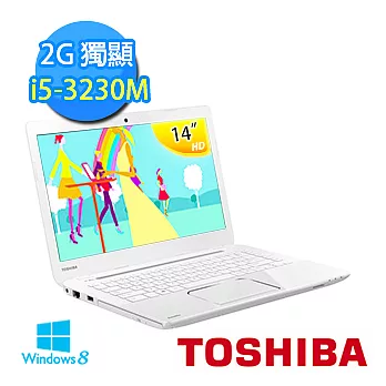 【TOSHIBA】L40A 優質時尚 完美音效 (白) (i5-3230M/14吋/4G DDR3/750G/2G 獨/Win8)