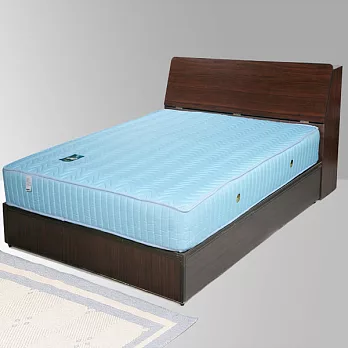 《Homelike》諾雅3.5尺床組+獨立筒床墊-單人-胡桃木紋