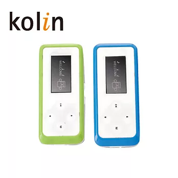 Kolin 1.1吋 8GB MP3數位播放機(KMP-102W-8)藍色