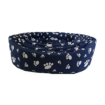 【 Woofy House 】超卡哇伊!!不退流行狗腳印花~~寶貝的軟床墊~深海藍XS