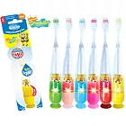 TWINKLERS-海綿寶寶系列-兒童專用牙刷閃燈萬花筒款(附吸盤)-加送棉花糖兒童牙膏一條