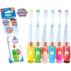 TWINKLERS-DORA系列-兒童專用牙刷閃燈萬花筒款(附吸盤)-加送棉花糖兒童牙膏一條
