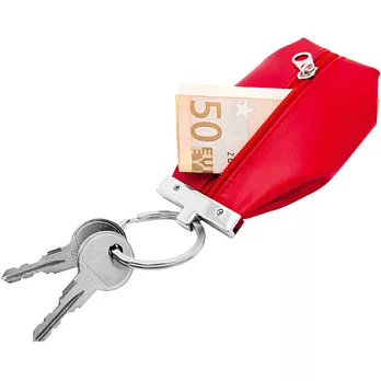 《VOYAGER》零錢紙鈔鑰匙圈(紅)