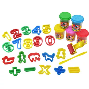 【培培樂】彩色創意黏土組-開心彩泥123